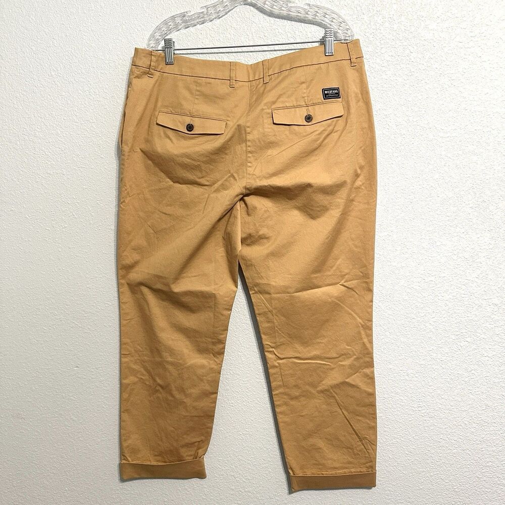 Wildfang Essential Trouser Women’s 14 Camel Tan Chino Straight Leg Pants NWT - Picture 4 of 13